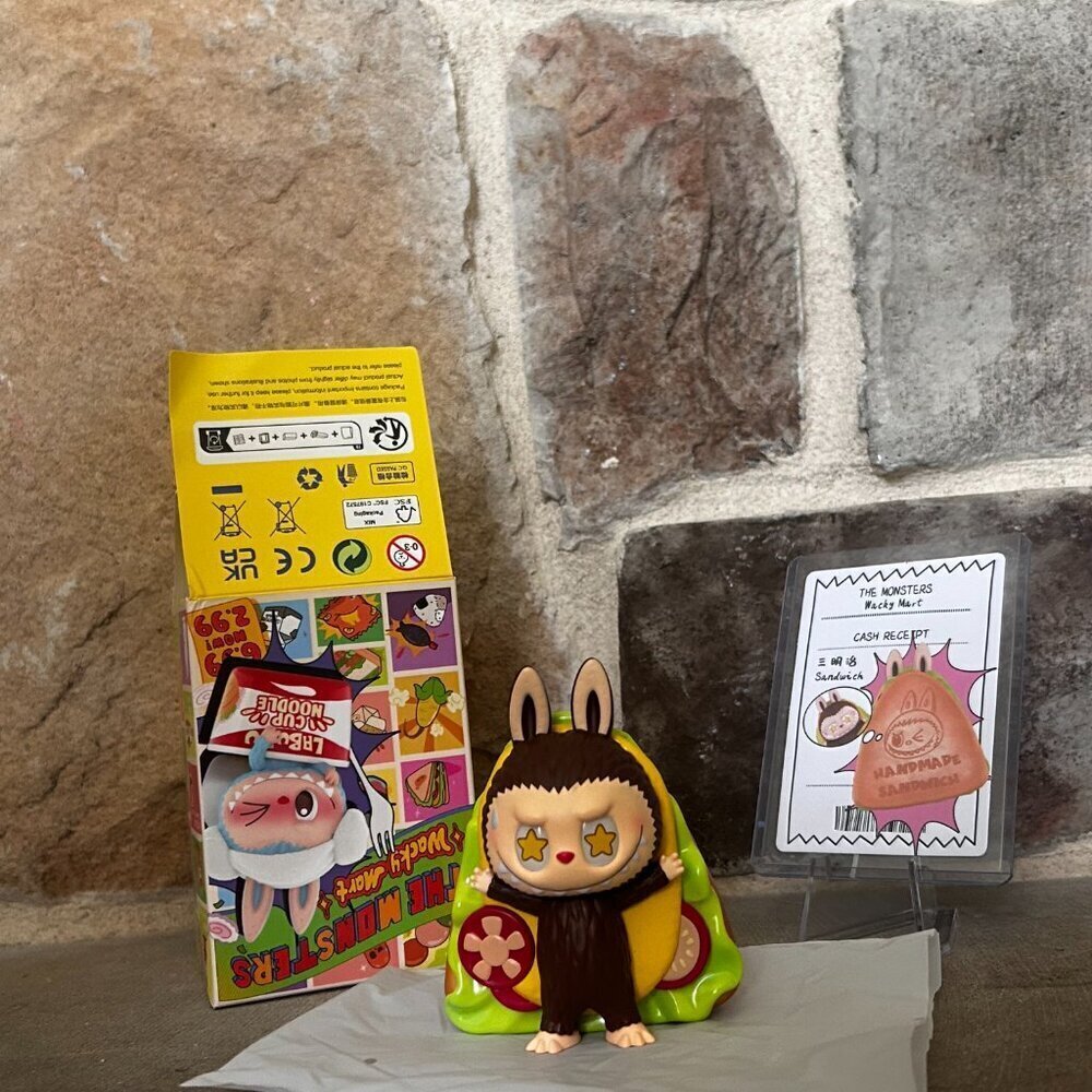 SANDWICH- THE MONSTERS- Wacky Mart Series- POP MART- AUTHENTIC Labubu